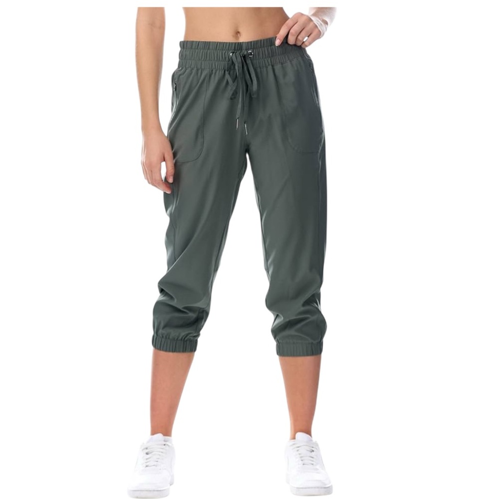 Kyodan Keep it Moving Crop in Olive Green | Size XL
